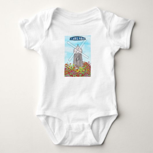De bloemvelden van Carlsbad Californië Romper (Voorkant)