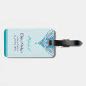 De bloesem opent het Personaliseerbare Bagagelabel (Achterkant horizontaal)