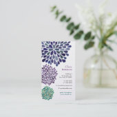 De Bloesem van de Dahlia van de parel barstte Visitekaartje (Staand voorkant)