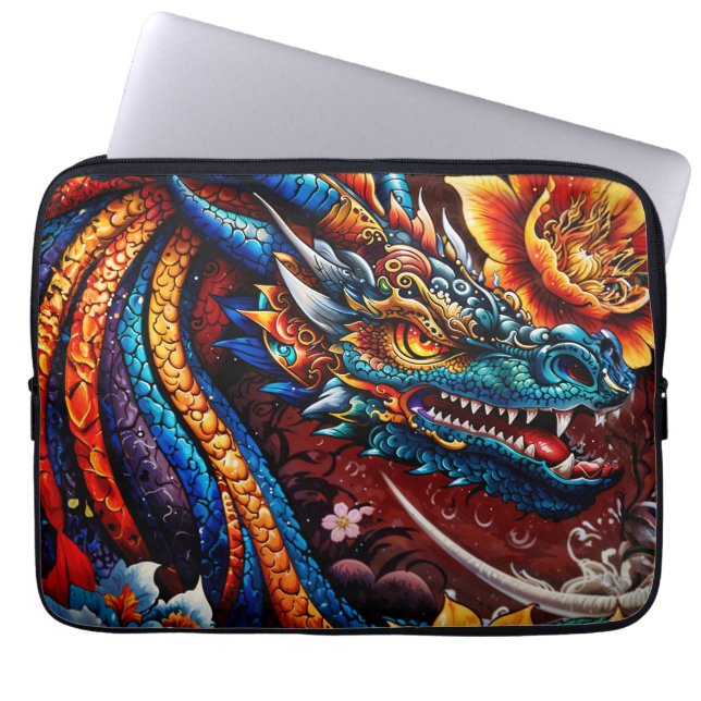 "De bloesem van de draak" Laptop Sleeve (Voorkant)
