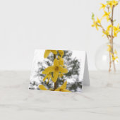 De bloesem van de forsythia notecard kaart (Gele Bloem)