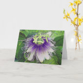 De Bloesem van het Fruit van de hartstocht Kaart (Gele Bloem)