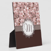 De Bloesems van de kers met het Monogram van het K Fotoplaat (Zijkant)
