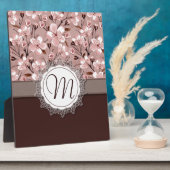 De Bloesems van de kers met het Monogram van het K Fotoplaat (Zijkant)