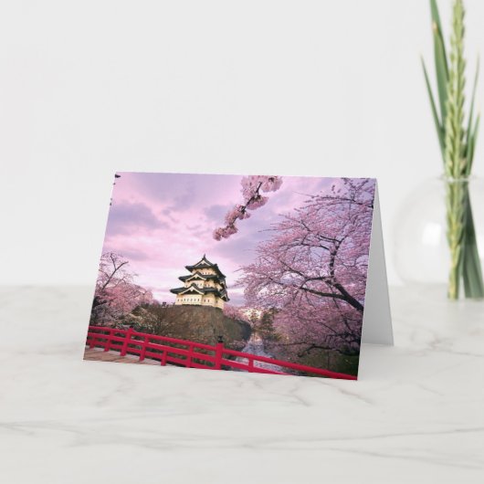 De Bloesems van de Kers van Japan Kaart (Voorkant)