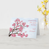 De Bloesems van de kers - Wenskaart Kaart (Gele Bloem)