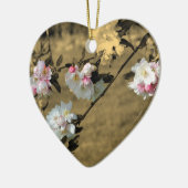 De Bloesems van de lente op Sepia het Ornament van (Links)