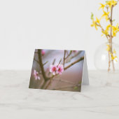 De Bloesems van de Perzik van Texas Kaart (Gele Bloem)