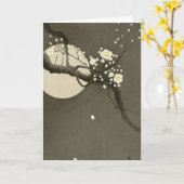 De Bloesems van de pruim bij Nacht door Ohara Kaart (Gele Bloem)