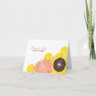 De Bloesems van de tuin danken u Bedankkaart