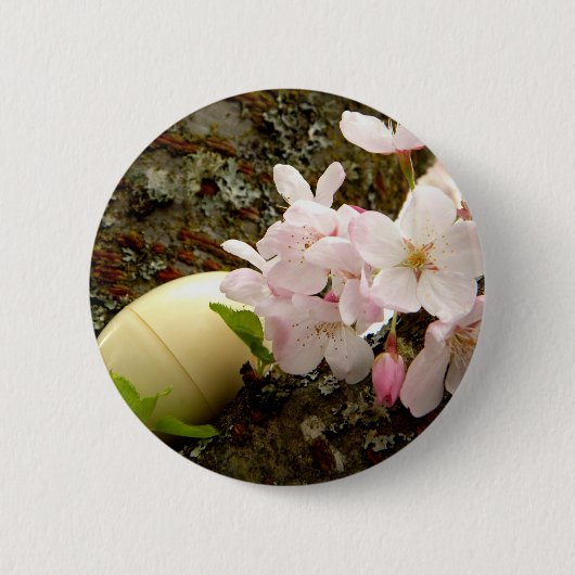 De Bloesems van Pasen Ronde Button 5,7 Cm (Voorkant)