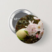De Bloesems van Pasen Ronde Button 5,7 Cm (Voorkant /achterkant)