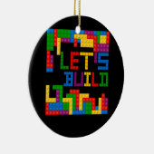 De Blokbaksteenbouw Laten we Hoofdbouwer Pu bouwen Keramisch Ornament (Rechts)