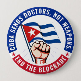 De blokkade van Cuba opheffen Ronde Button 4,0 Cm