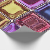 De blokkenontwerp van het glas cadeaupapier (Hoek)