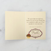 De blonde Baker Cupcake D12 dankt u Kaart 1 (Binnen)
