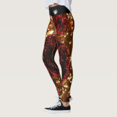De blonde & brak - Gevormde Leggings - Wit Logo (Links)