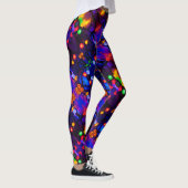 De blonde & brak - Gevormde Leggings - Wit Logo (Rechts)