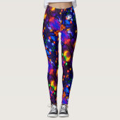 De blonde & brak - Gevormde Leggings - Wit Logo (Voorkant)