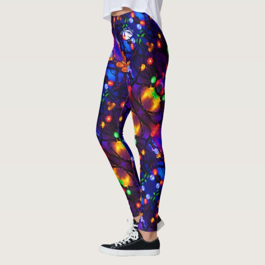 De blonde & brak - Gevormde Leggings - Wit Logo (Links)