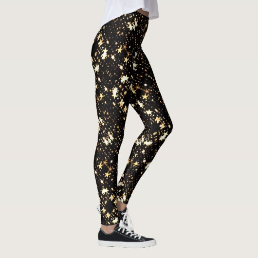 De blonde & brak - Gevormde Leggings - Wit Logo (Rechts)