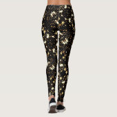De blonde & brak - Gevormde Leggings - Wit Logo (Achterkant)