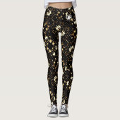 De blonde & brak - Gevormde Leggings - Wit Logo (Voorkant)