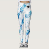 De blonde & brak - Gevormde Leggings - Zwart Logo (Voorkant)
