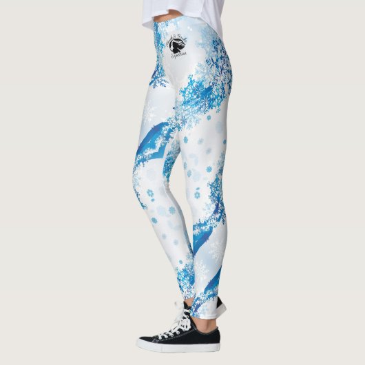 De blonde & brak - Gevormde Leggings - Zwart Logo (Links)
