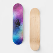 De blonde & brak - Skateboard - Zwart Logo (Voorkant)