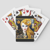 De blonde flapper pokerkaarten (Achterkant)