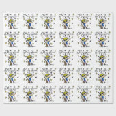 De blonde Ster van de Rots van de Jongen Cadeaupapier (Vlak)