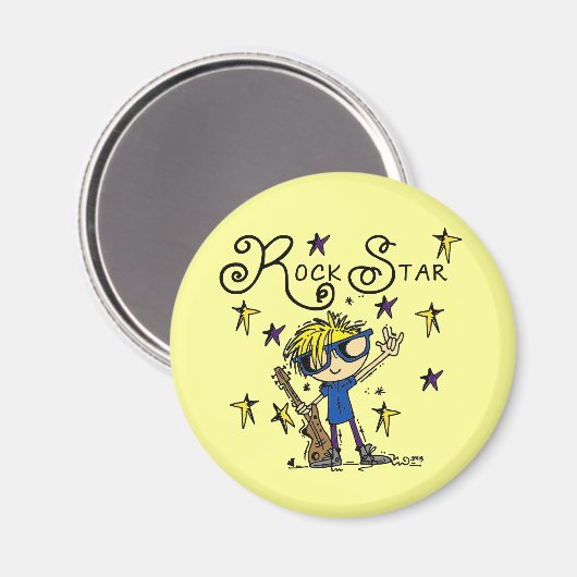 De blonde Ster van de Rots van de Jongen Magneet (Voorkant / Achterkant)