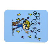 De blonde Ster van de Rots van de Jongen Magneet (Horizontaal)