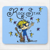 De blonde Ster van de Rots van de Jongen Muismat (Voorkant)