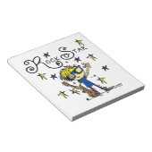 De blonde Ster van de Rots van de Jongen Notitieblok (Schuin)