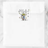 De blonde Ster van de Rots van de Jongen Vierkante Sticker (Tas)