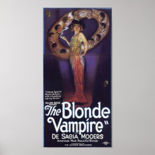 De Blonde Vampire Poster