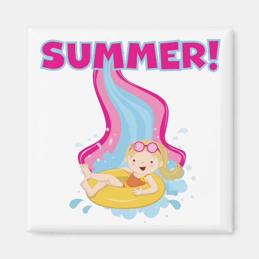 De blonde Zomer van het Meisje Magneet (Voorkant)