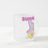 De blonde Zomer van het Meisje Matglas Koffiemok (Voorkant rechts)