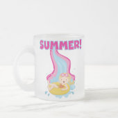 De blonde Zomer van het Meisje Matglas Koffiemok (Links)