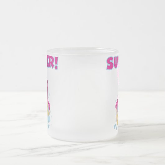 De blonde Zomer van het Meisje Matglas Koffiemok (Center)