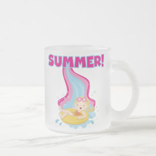 De blonde Zomer van het Meisje Matglas Koffiemok