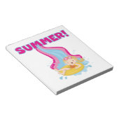 De blonde Zomer van het Meisje Notitieblok (Schuin)