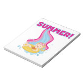 De blonde Zomer van het Meisje Notitieblok (Linkerzijde)