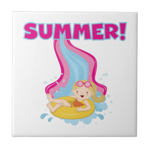 De blonde Zomer van het Meisje Tegeltje