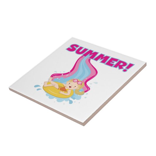 De blonde Zomer van het Meisje Tegeltje (Zijkant)