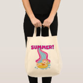 De blonde Zomer van het Meisje Tote Bag (Voorkant (product))