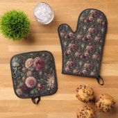 De Bloom-Eater's Preek - Gotisch Victoriaans Ovenwant & Pannenlap Set (Top down)