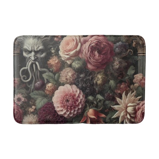 De Bloom-Eater's Sermon - Gotische Barokke Bloemen Badmat (Voorkant)
